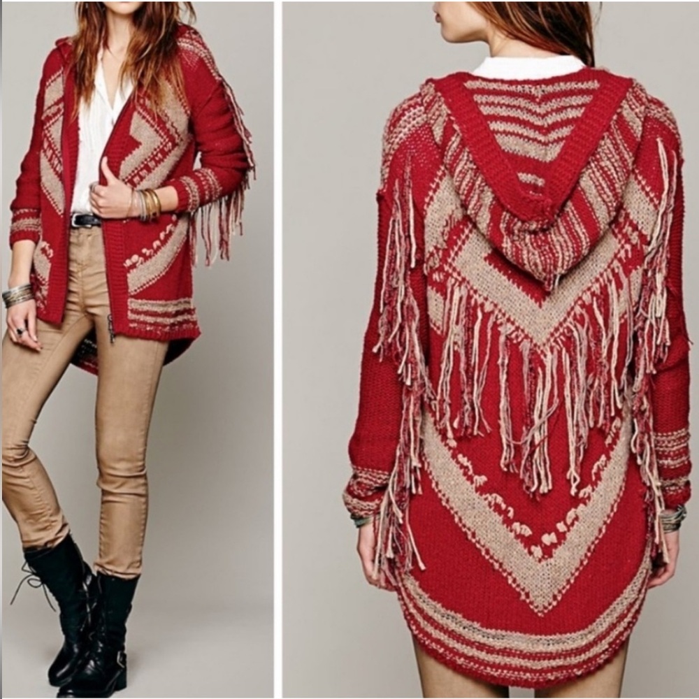 Free People Fringe Zip-up Cardigan - Picture 4 of 4